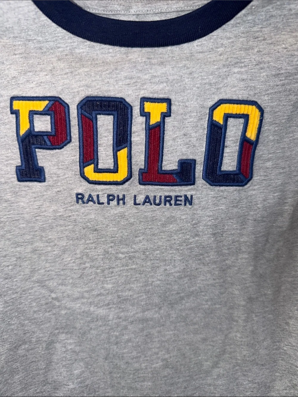 Baby boy's Polo by Ralph Lauren Gray Crewneck‎ Kids t-shirt